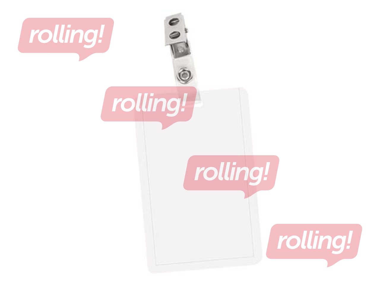 ID kaardi hoidja Forpus klambriga, 90x55mm, vertikaalne