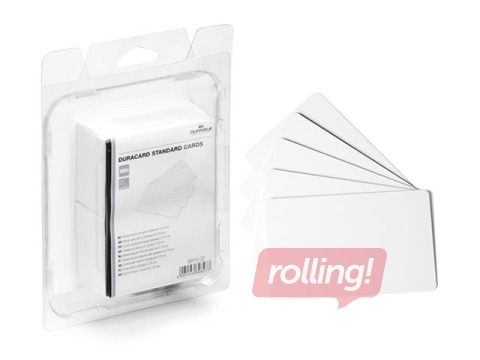 Duracard plastikkaardid, õhuke 53,98 x 85,60, 0.5mm, 100 tk