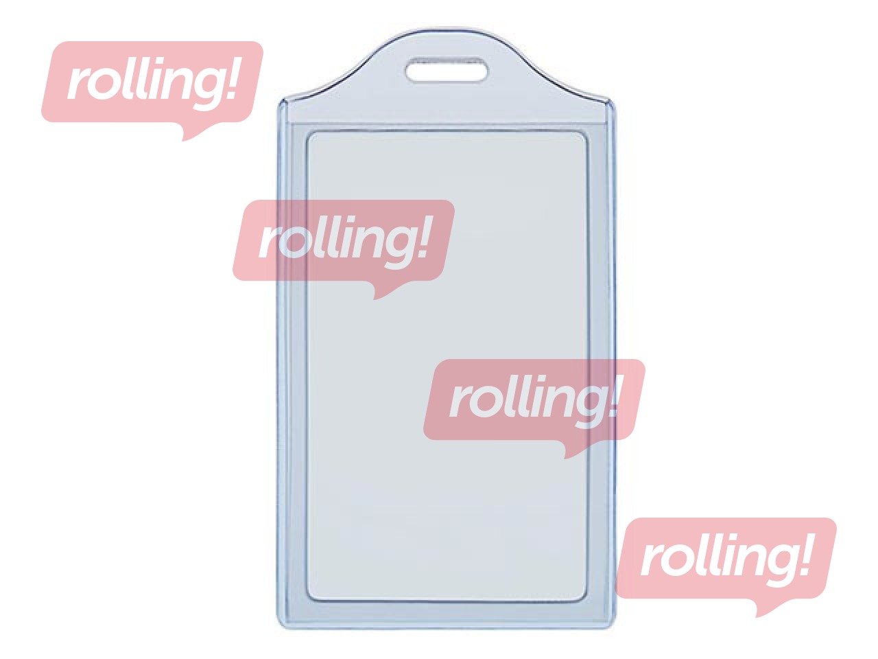 Kaaned kahe isikutunnistuse jaoks, PVC, sinakat tooni, vertikaalne