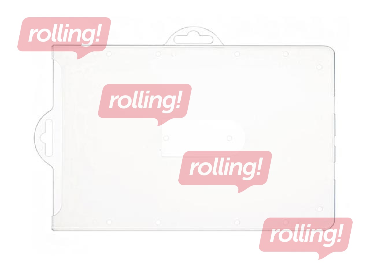 Kaardihoidja, läbipaistev, 88x53.8mm