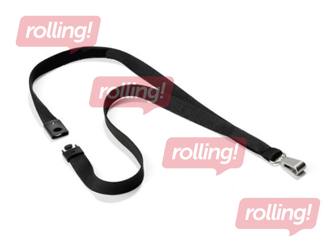Textile lanyard Durable, black