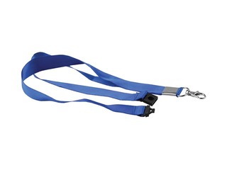 Identification card tape with safety buckle Forofis, blue, 45 cm