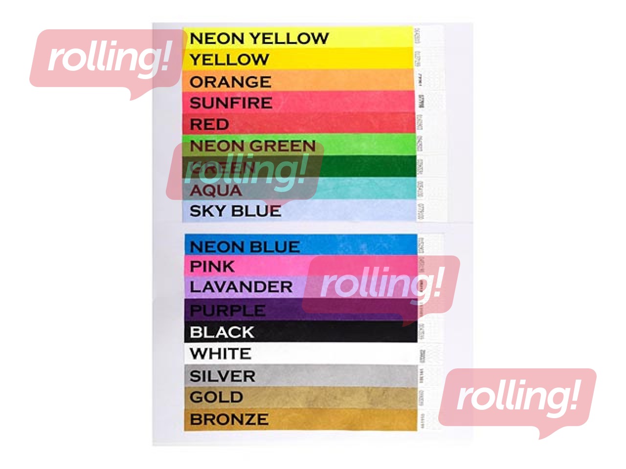 Paberist käepaelad Tyvek 100 tk, valge