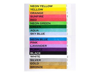 Paper wristbands Tyvek 100 pcs, white