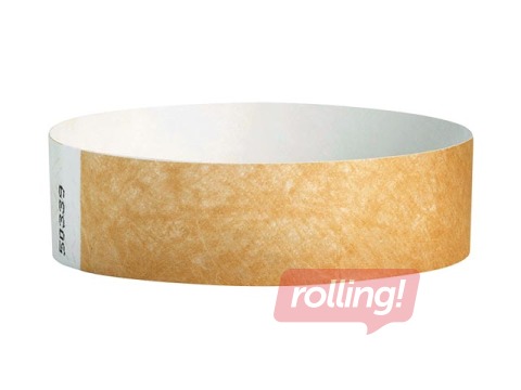 Paper wristbands Tyvek 100 pcs, bronze