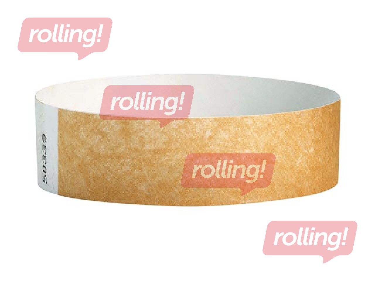 Paper wristbands Tyvek 100 pcs, bronze