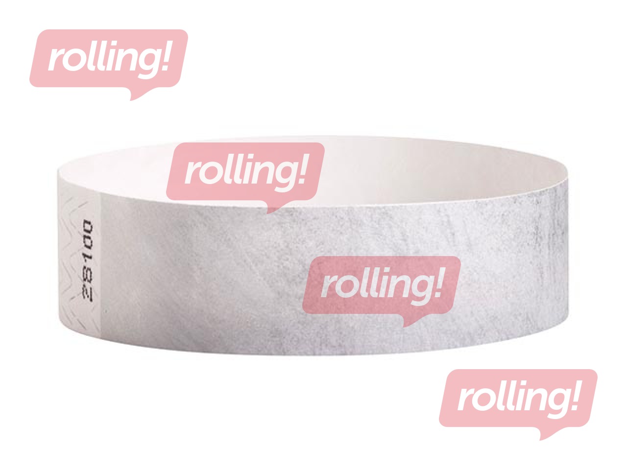 Paberist käepaelad Tyvek 100 tk, hõbedane