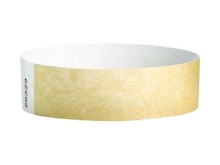 Paper wristbands Tyvek 100 pcs, gold