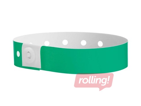 Plastic wristbands 100 pcs, green