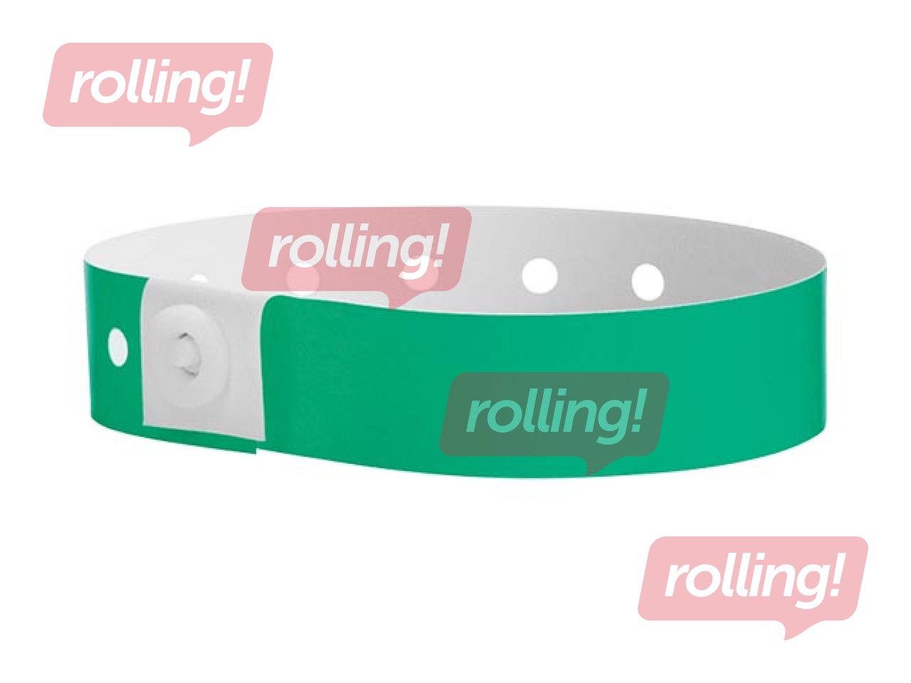 Plastic wristbands 100 pcs, green