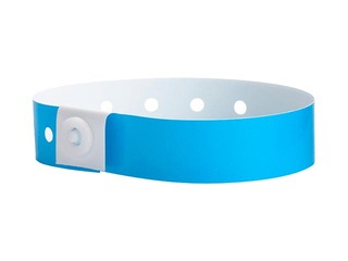 Plastic wristbands 100 pcs, blue