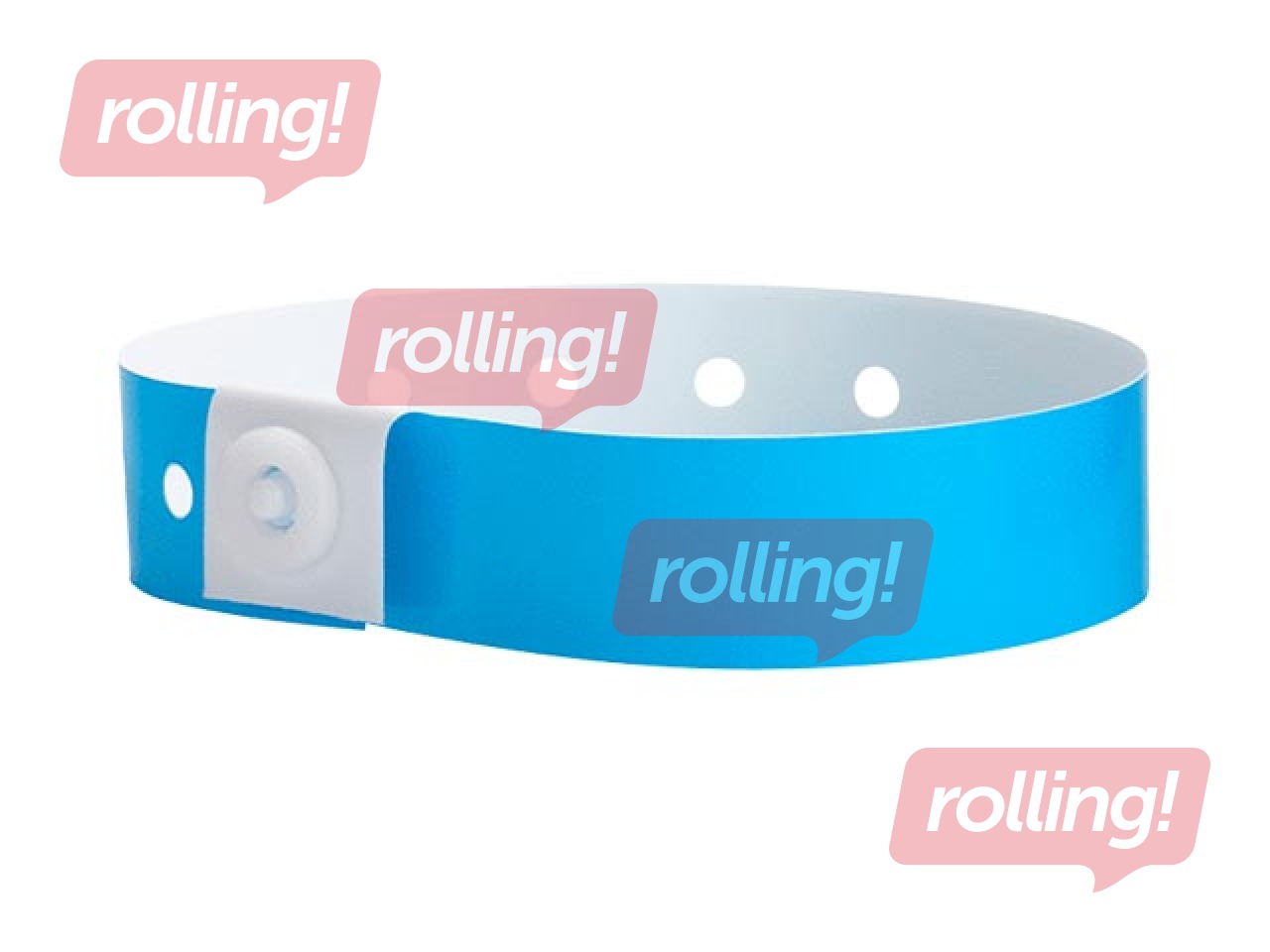 Plastic wristbands 100 pcs, blue