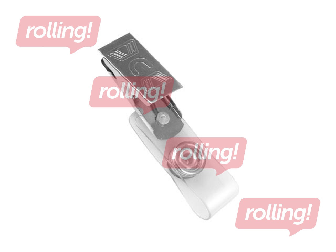 Clip for ID card Forofis, metal, 50 pcs.