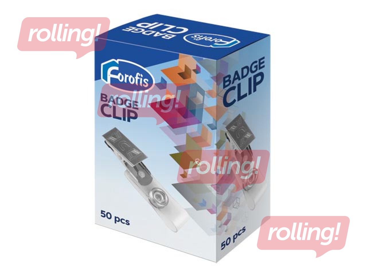 Kaardi klamber Forofis, metall, 50 tk.
