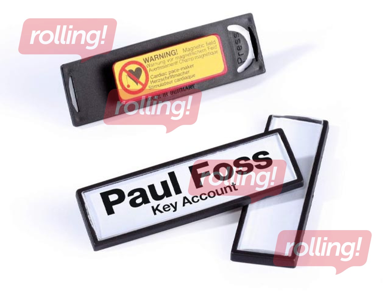 Nimesilt magnetkinnitusega Durable, 17x67mm