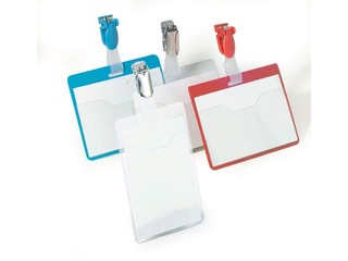 Identifikaardiga nimekaart klambriga Durable, vertikaalne, 60x90mm