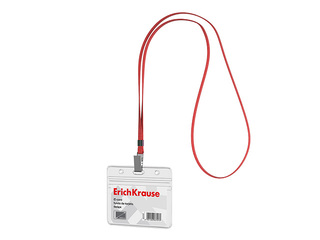 Identifikācijas karte ErichKrause ar sarkanu lentu, 95x58mm