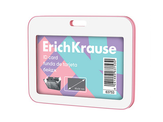 ID card holder ErichKrause, pastel pink, 85x54mm