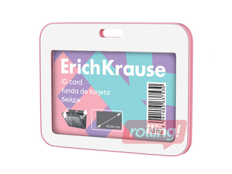 ID-kaardi hoidja ErichKrause, pastellroosa, 85x54mm