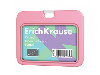 ID-kaardi hoidja ErichKrause, silikoon, pastellroosa, 85x54mm