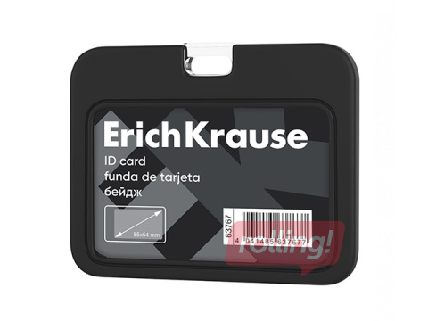 Identifikācijas karte ErichKrause, silikona, melna, 85x54mm