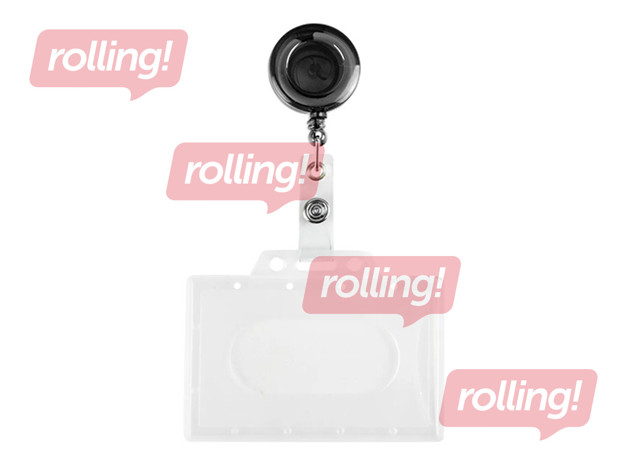 ID card holder Eagle, retractable, 4pcs