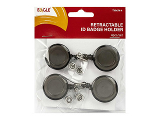 ID card holder Eagle, retractable, 4pcs