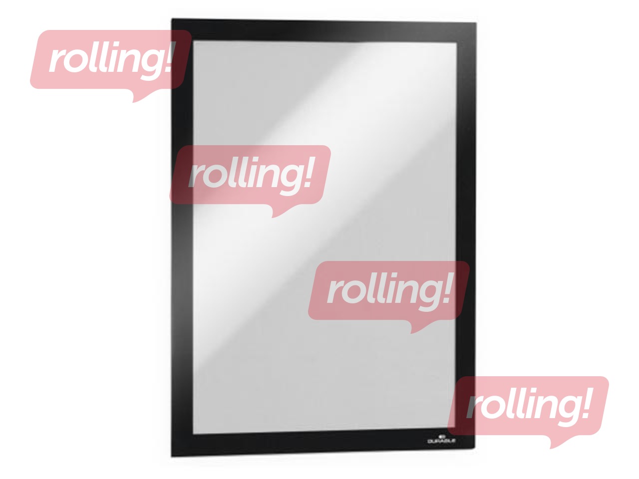 Information pocket Duraframe Self-adhesive A4, with a black frame