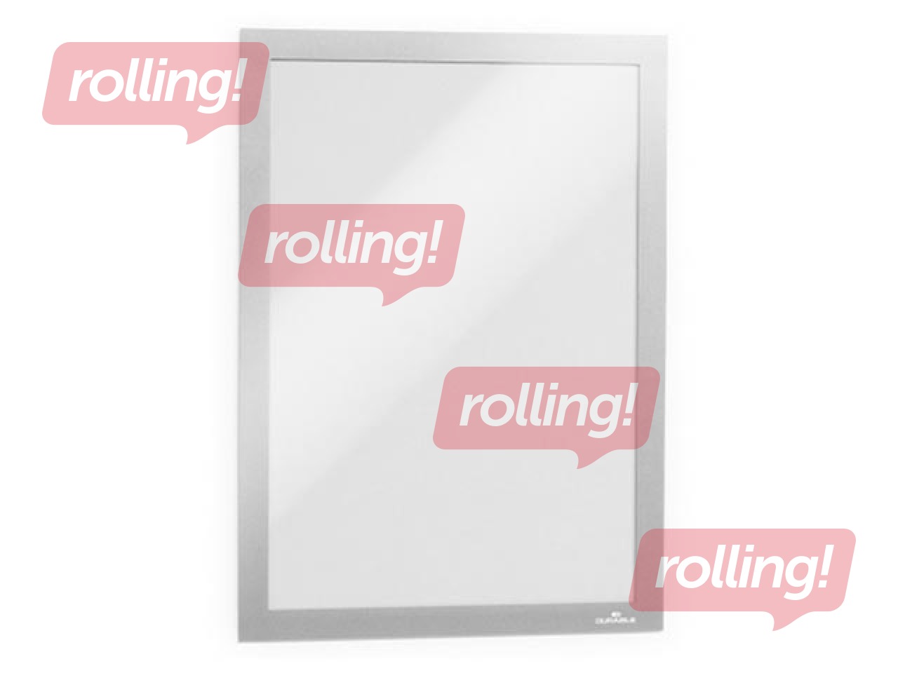 Information pocket Duraframe Self-adhesive A4, with a silver frame