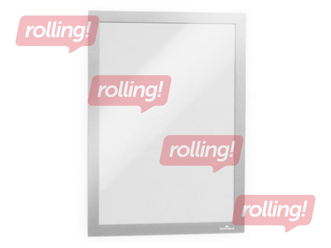 Информационный самоклеющийся карман Duraframe A4, с серебристой рамкой