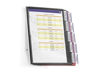 Infostend Durable Sherpa 5 punase ja 5 musta lehtedega