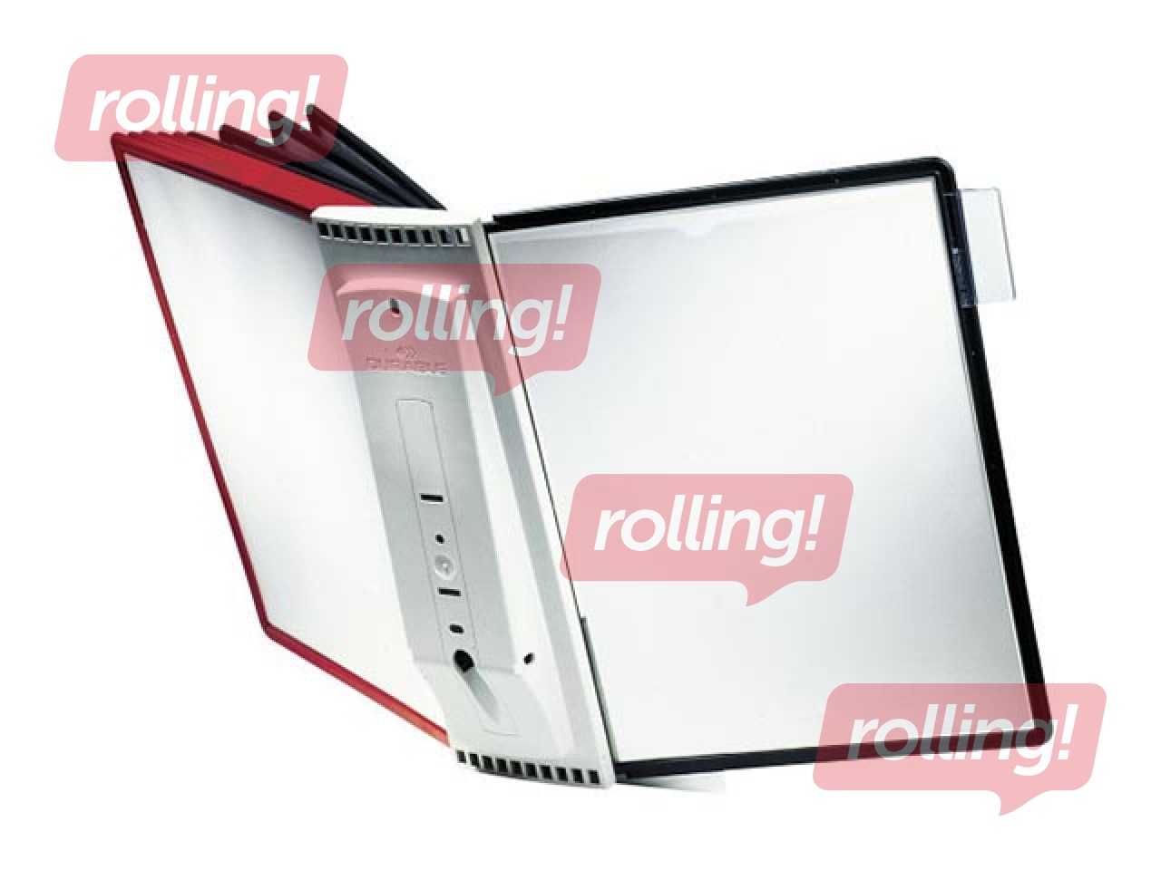 Wall display Durable Sherpa with 5 red and 5 black display panels