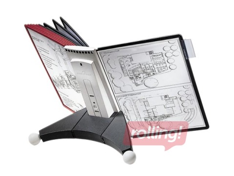 Table display Durable Sherpa with 5 gray and 5 black display panels