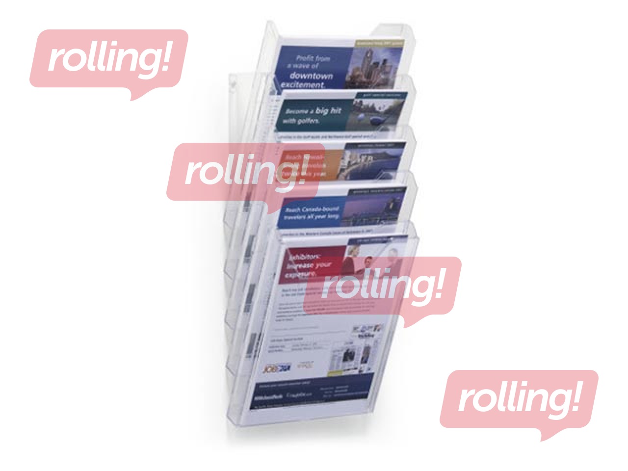 Bukletu turētājs, Durable, A4, ar 5 kabatām