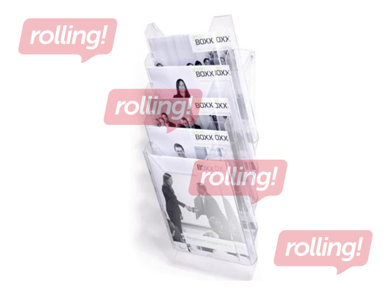 Bukletu turētājs, Durable, A4, ar 5 kabatām