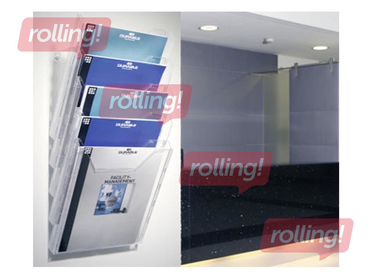 Bukletu turētājs, Durable, A4, ar 5 kabatām