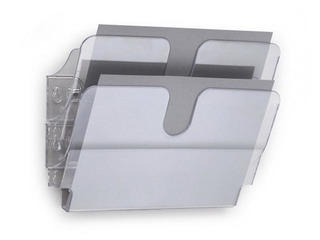 Держатель проспектов Durable Flexiplus 2, A4, прозрачный, горизонтальный