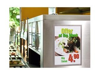 Infotasku Duraframe  A3, isekleepuv, hõbedase raamiga, 2 tk