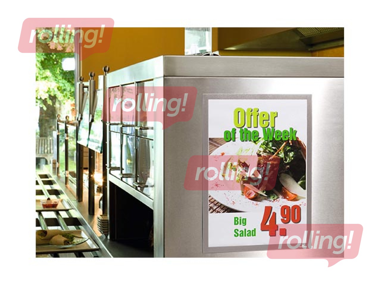 Infotasku Duraframe  A3, isekleepuv, hõbedase raamiga, 2 tk