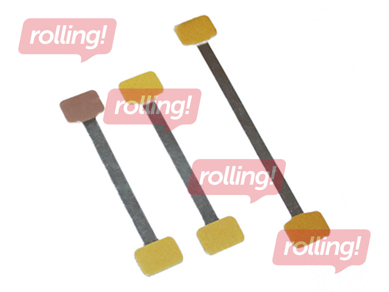 Alumiiniumist hoidja, 2 padjakestega kleeplindist, 7.4cm, 100 tk.