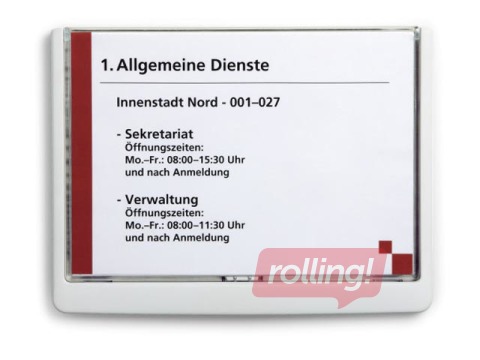 Uksesilt Durable Click,  A5, 210 x 148.5 mm, valge