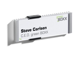 Door sign Durable Info, 149X52.5 mm, silver