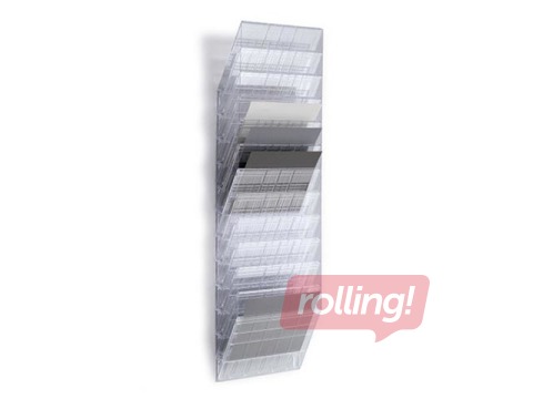 Infomaterjalide stend Durable Flexiboxx 12, A4, läbipaistev