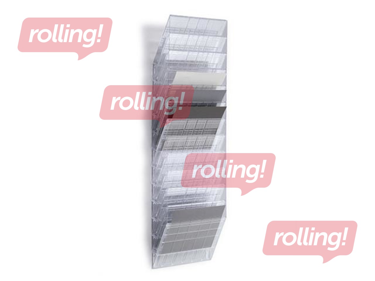 Literature holder Durable Flexiboxx 12, A4, transparent