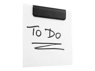 Magnetklamber märkmete jaoks Durafix, 60 mm, must, 5 tk.