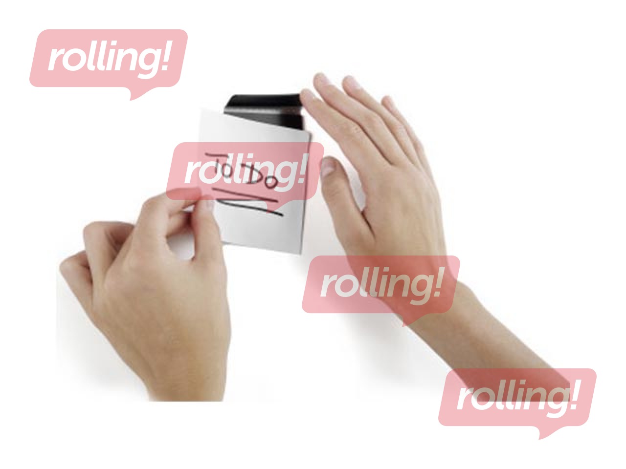 Magnetklamber märkmete jaoks Durafix, 60 mm, hõbe, 5 tk.