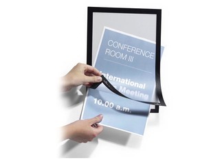 Magnetiline infotasku, Duraframe Magnetic A4, musta raamiga, 5 tk.