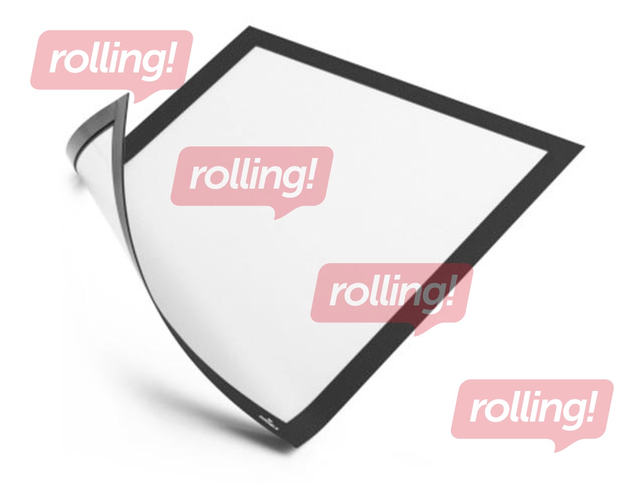 Magnētiska informācijas kabata, Duraframe Magnetic, A4, ar melnu rāmi, 5 gab.