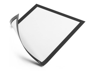 Магнитный информационный карман, Duraframe Magnetic, A4, с черной рамкой, 5 шт.