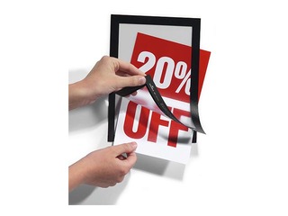 Information pocket Duraframe  A5, self-adhesive, with a black frame, 2 pcs
